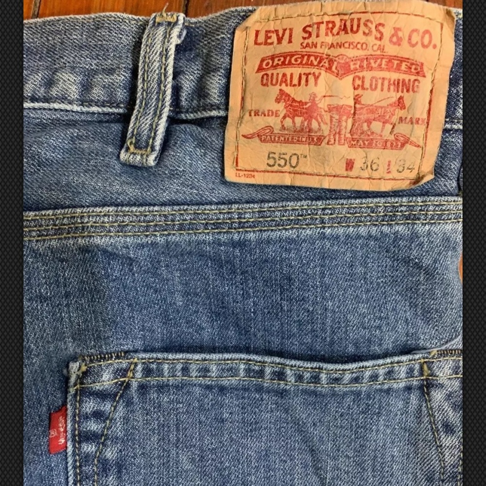 Vtg Original 80's Levis 550 Denim Jeans 36 x 34